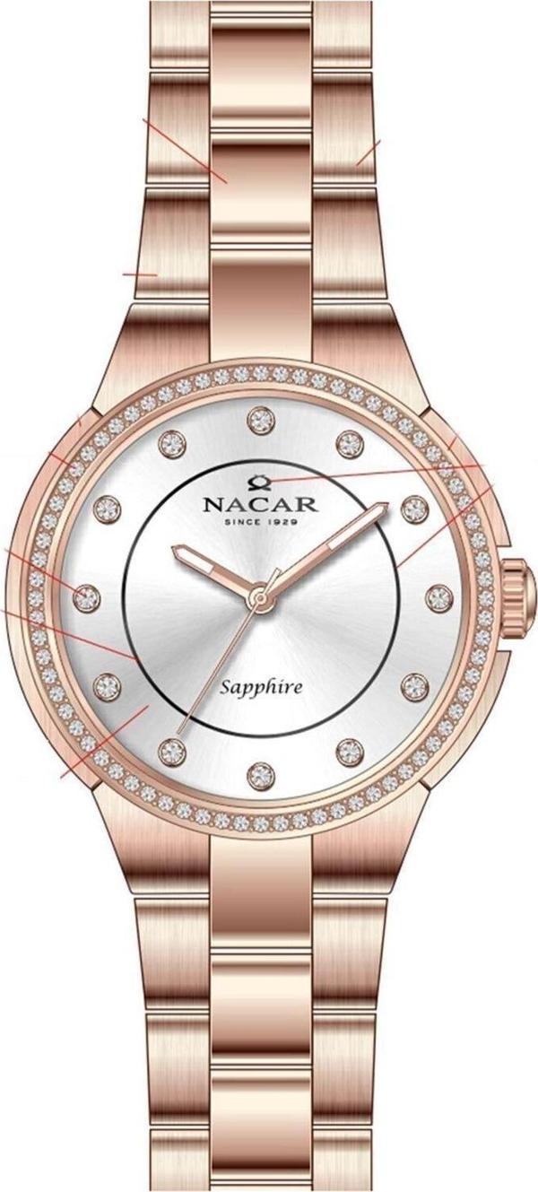 Nacar NC34-39B527-RSMS Pembe Metal Band Kadın Kol Saati - Image 1