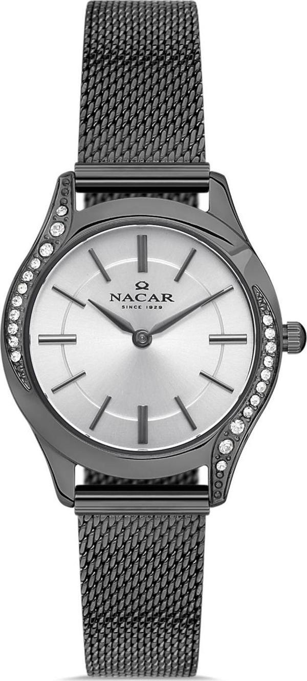 Nacar NC36-392020K-GSM Gri Hasır Band Kadın Kol Saati - Image 1