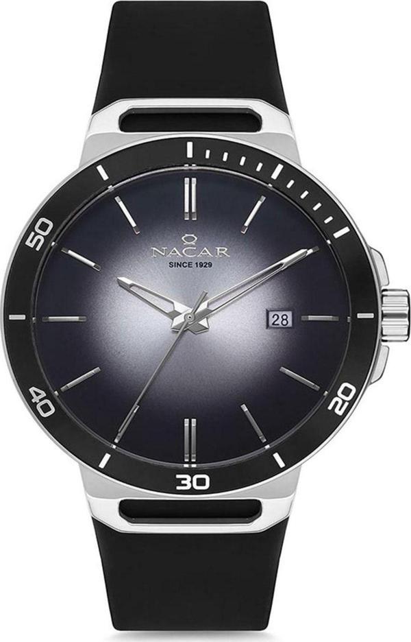 Nacar Erkek Çelik Silikon Kol Saati Nc34-290403-Ags1 - Image 1