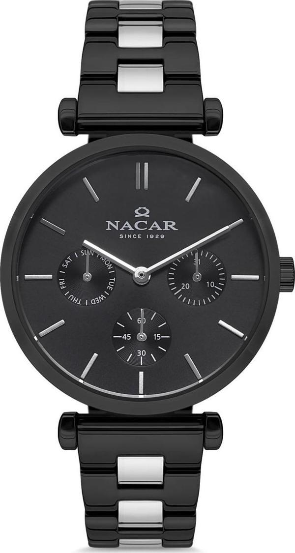Nacar NC36-390112-BBM İki Renk  Metal Band Kadın Kol Saati - Image 1