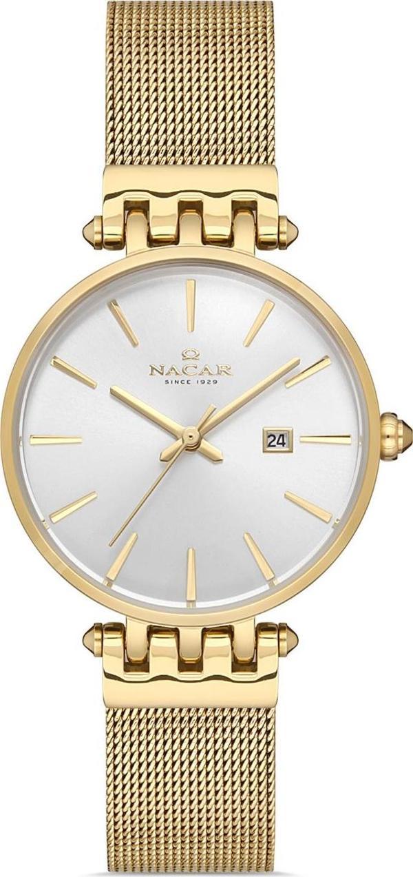 Nacar NC34-390506-DSM Sarı Hasır Band Kadın Kol Saati - Image 1