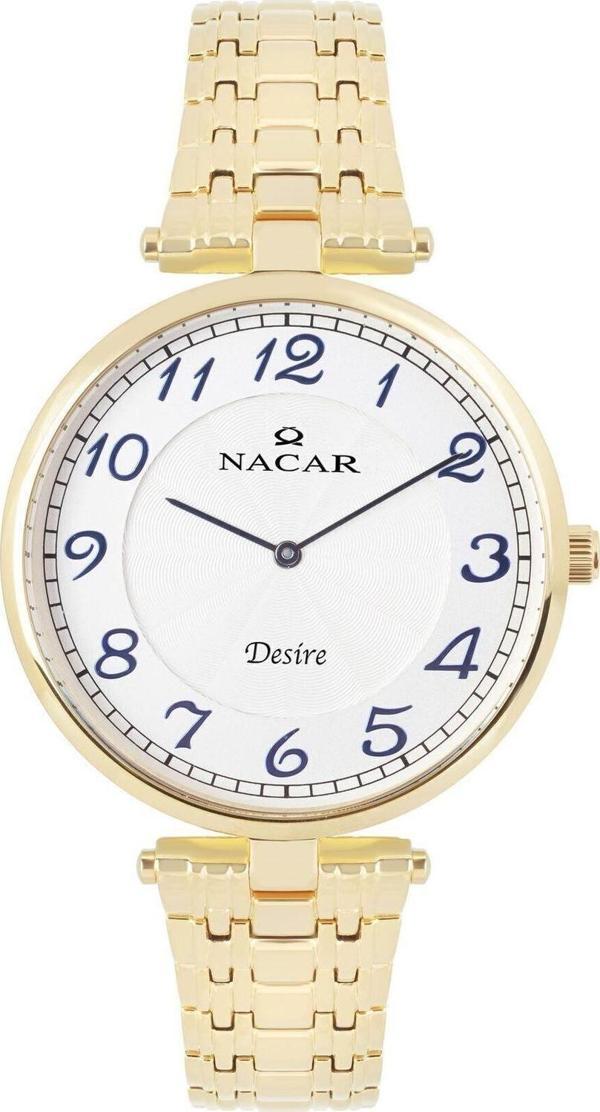 Nacar NC10-2921039-DSM Sarı Metal Band Erkek Kol Saati - Image 1