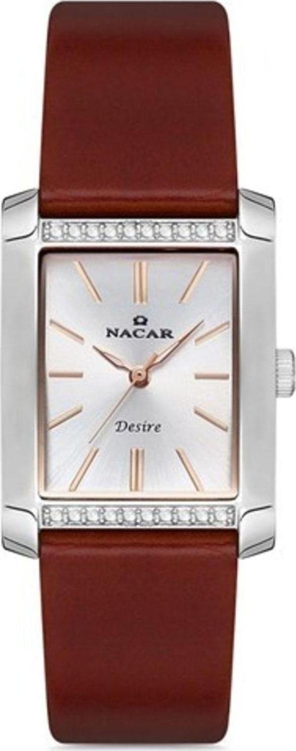 Nacar NC10-3931041-ASRL2 Kahverengi Hakiki Deri Kadın Kol Saati - Image 1