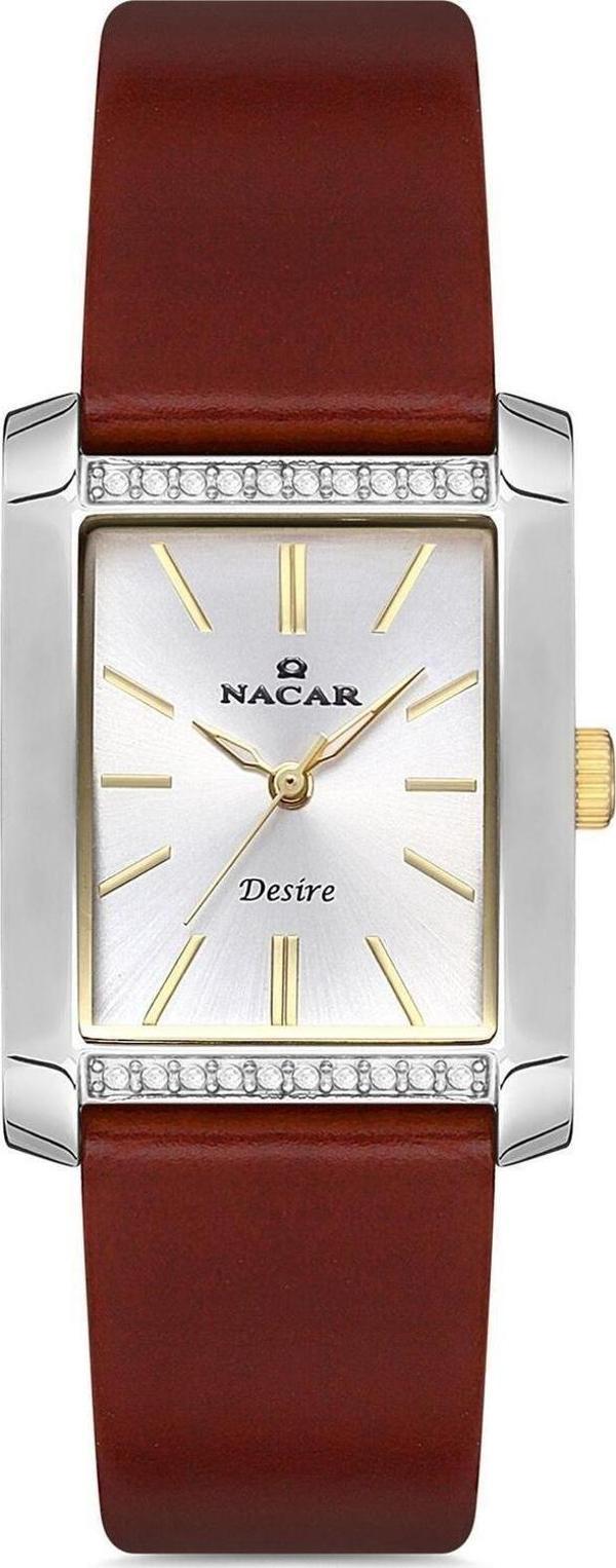 Nacar NC10-3931041-CSL2 Kahverengi Hakiki Deri Kadın Kol Saati - Image 1