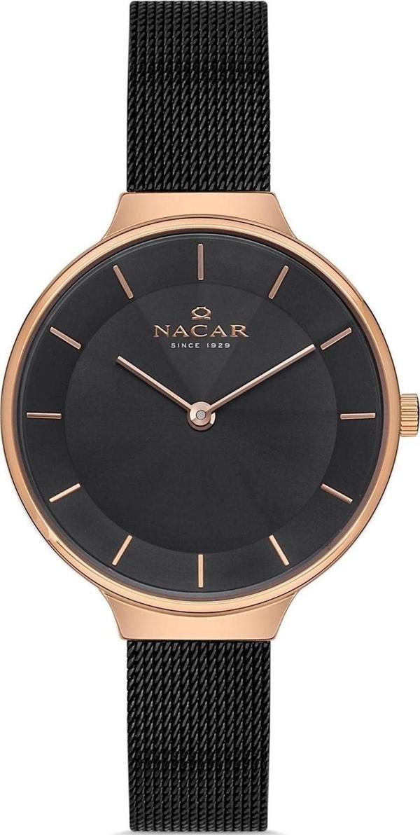 Nacar NC17-3920549-RBM Siyah Hasır Band Kadın Kol Saati - Image 1