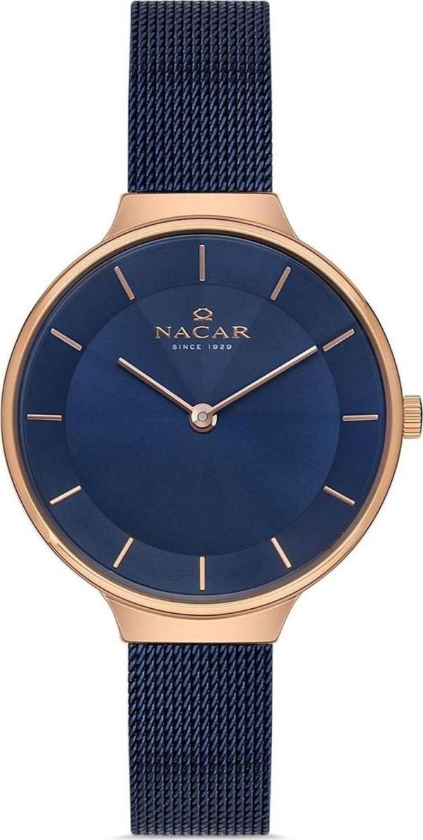 Nacar NC17-3920549-RLM Mavi Hasır Band Kadın Kol Saati - Image 1