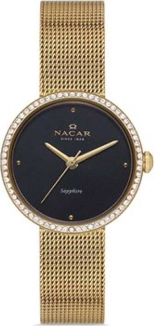 Nacar NC17-3920594-DBMS Sarı Hasır Band Kadın Kol Saati - Image 1