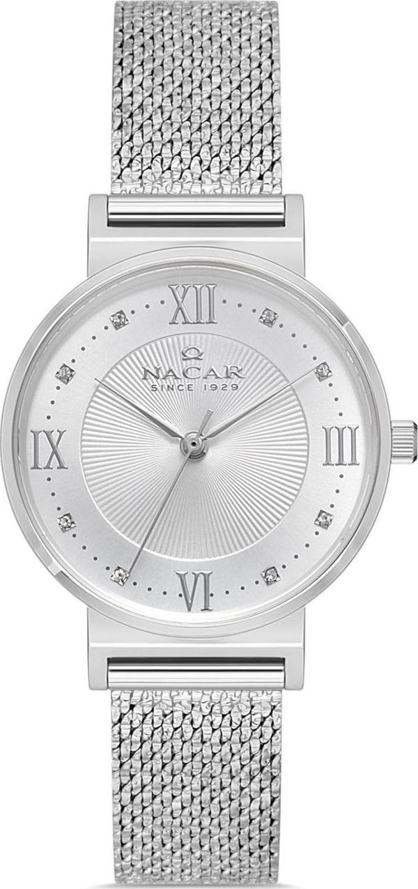 Nacar NC18-3914C631-AWMS Çelik Hasır Band Kadın Kol Saati - Image 1