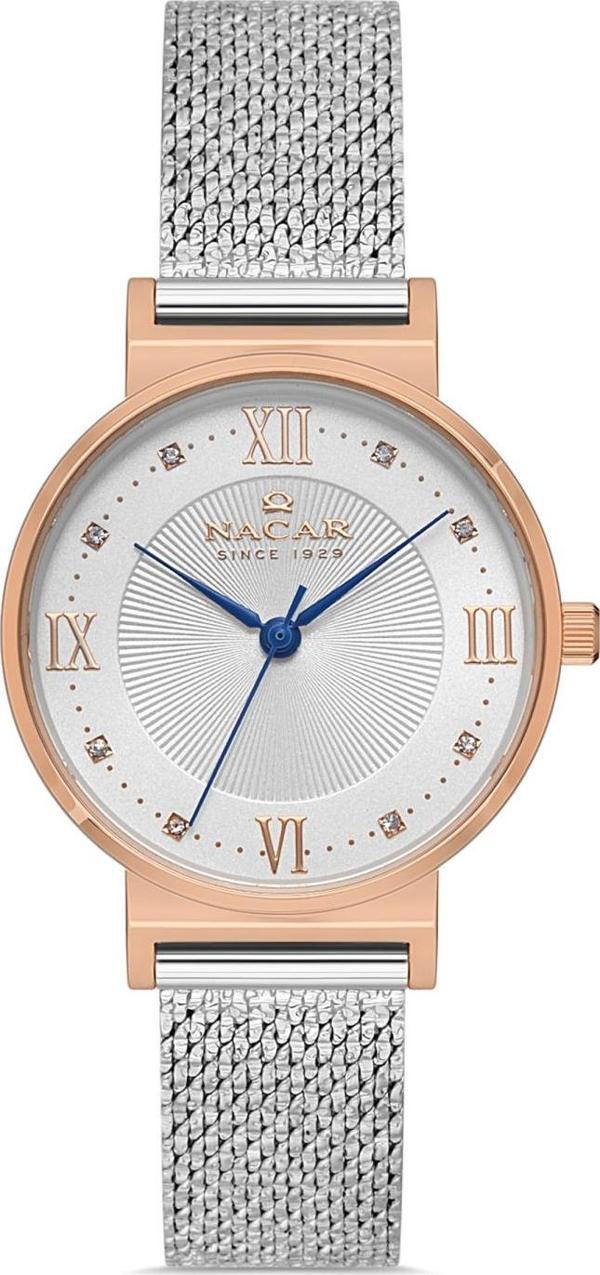Nacar NC18-3914C631-EWMS Çelik Hasır Band Kadın Kol Saati - Image 1