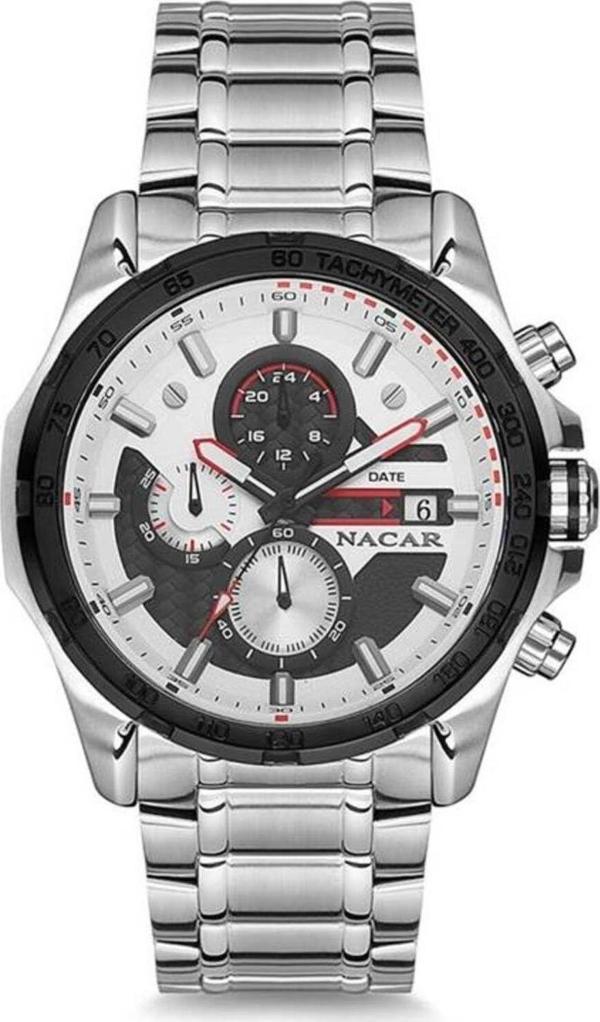 Nacar NC29-293148-ABSM Çelik Metal Band Erkek Kol Saati - Image 1