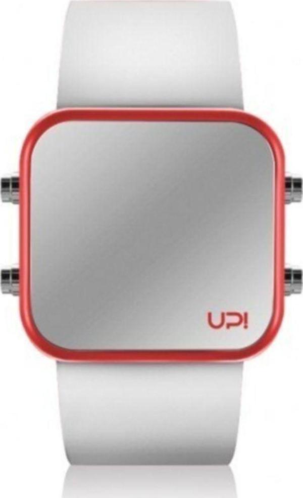 Up! Watch Led Mını Red Whıte Unisex Kol Saati - Image 1