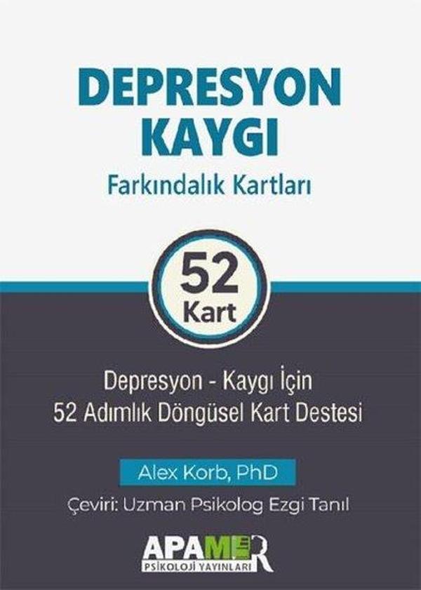Depresyon Kaygı Farkındalık Kartları: Depresyon - Kaygı İçin 52 Adımlık Döngüsel Kart Destesi - Apamer - Image 1