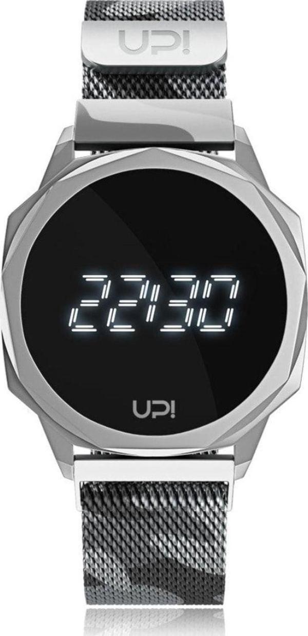 Up! Watch Icon Sılver Camouflage Loop Band Unisex Kol Saati - Image 1
