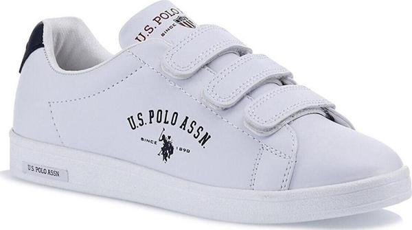 U.S. Polo Assn. Sınger Beyaz Günlük Spor Ayakkabı 3 Cırtlı - Image 1