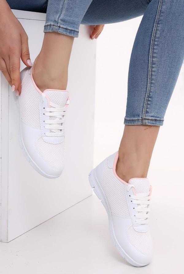 Wordex F1 Günlük Kadın Fileli Yazlık Sneaker Spor Ayakkabı - Image 1