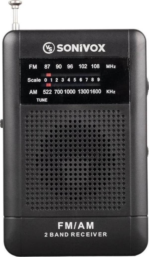 SİYAH RENK CEP TİPİ ANALOG FM RADYO VS-R115 (2818) - Image 1