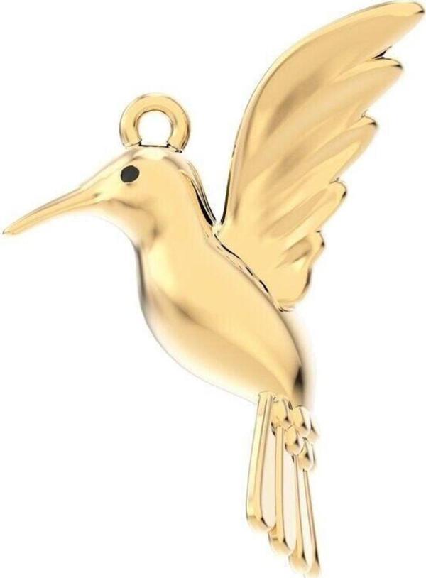 Chocli 18 Ayar Altın Kaplama Humming Bird Kolye - Image 1