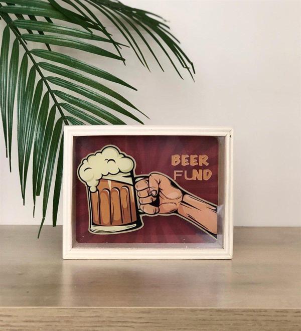Beer Flnd Tasarımlı Ahşap Kumbara - Image 1