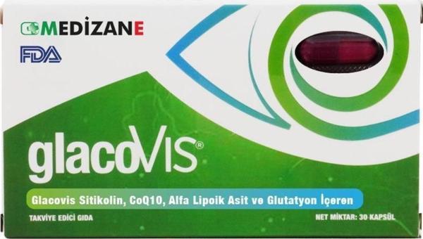 Medizane Sağlıklı Göz GlacoVIS Gıda Takviyesi - 30 Kapsül - Image 1