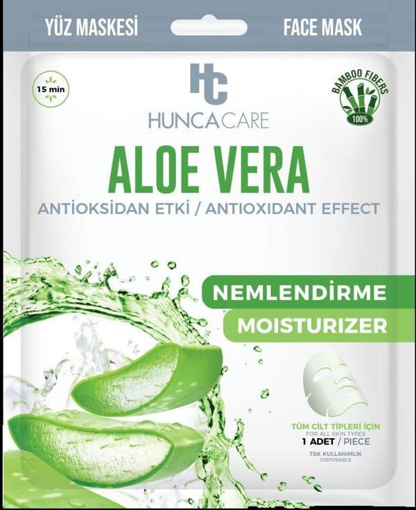 HUNCA CARE ALEO VERA KAĞIT YÜZ MASKE – ANTİOKSİDAN ETKİ / ANTIOXIDANT EFFECT - Image 1