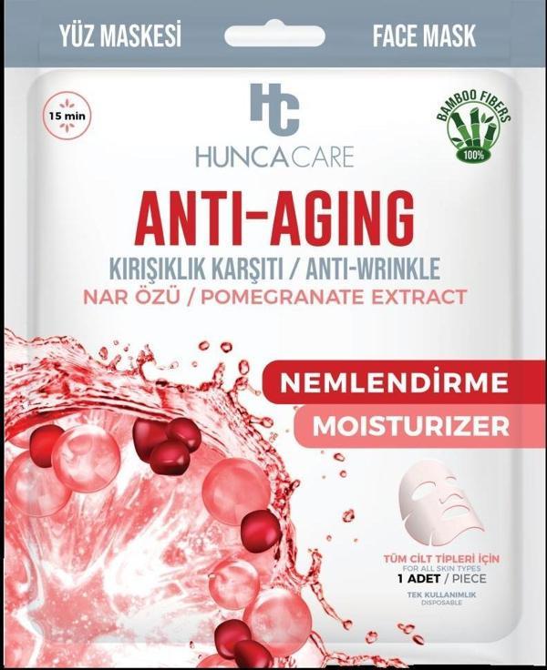 HUNCA CARE ANTI-AGING KAĞIT YÜZ MASKE – KIRIŞIKLIK KARŞITI ANTI WRINKLE - Image 1