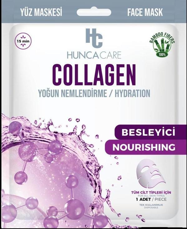 HUNCA CARE COLLAGEN KAĞIT YÜZ MASKE - YOĞUN NEMLENDİRME/ HYDRATION - Image 1