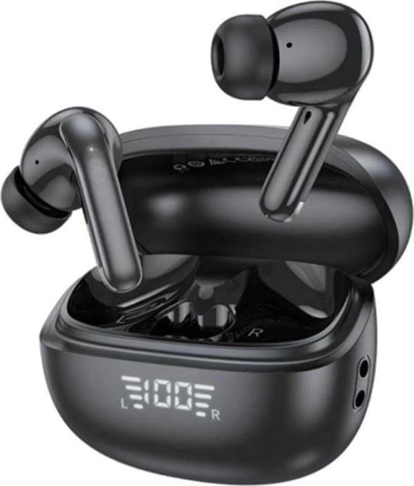 Coofbe Bluetooth Vers.5.3 Gürültü Azaltılıcı Stereo Kulakiçi Bluetooth Kulaklık Dijital Göstergeli  - Image 1