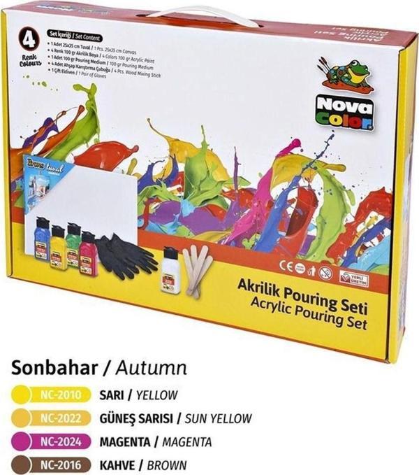 Nova Color Akrilik Pouring Set SONBAHAR  - Image 1