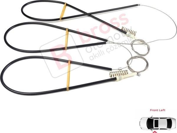 Audi A1 MK1 8X 8X1 8XK 2010-2019 3-Kapı HB 8X3837461 İçin Elektrikli Ön Sol Cam Kriko Tamir Seti - Image 1