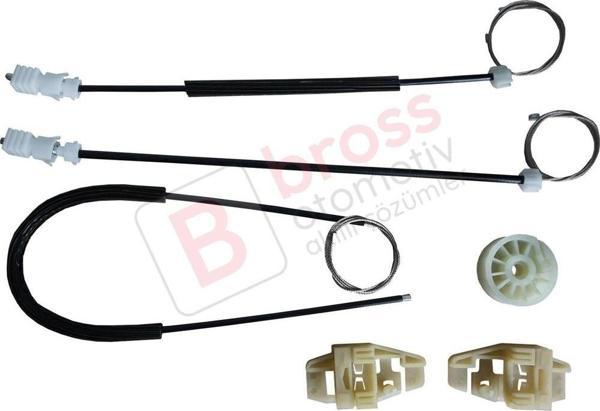 Citroen Xsara N2 N0 1997-2010 Estate SW Coupe 9221H4 İçin Elektrikli Ön Sol Cam Kriko Tamir Seti - Image 1