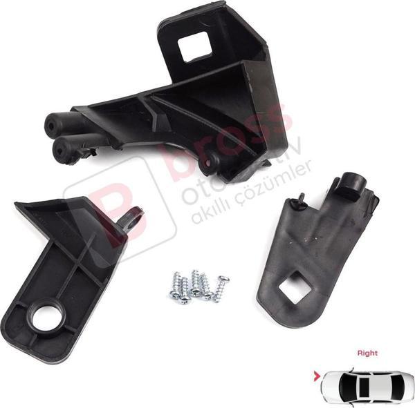 Fiat Doblo MK2 263 2010-2014 Makyajsız Kasa 51810671 İçin Sağ Ön Far Ayak Tamir Seti - Image 1