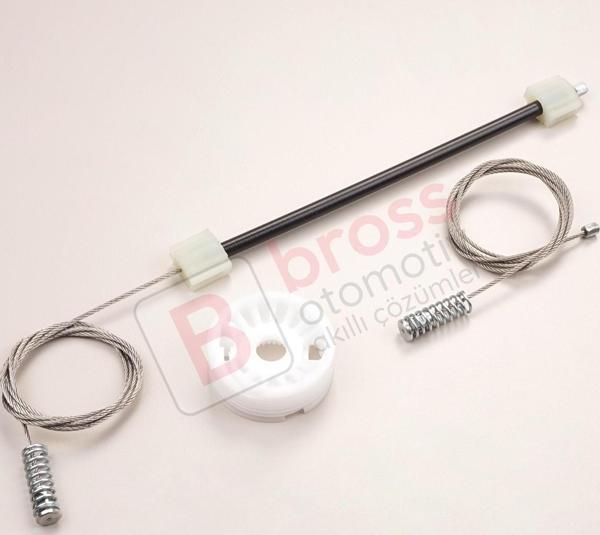 BMW 5 Serisi E60 E61 2003-2010 4/5 Kapı 51357184745 İçin Elektrikli Arka Sol Cam Kriko Tamir Seti - Image 1