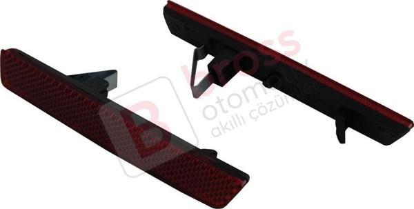 Fiat Doblo MK2 Opel Combo D için Arka Tampon Reflektörü Sağ Sol 51810677, 51810678 - Image 1