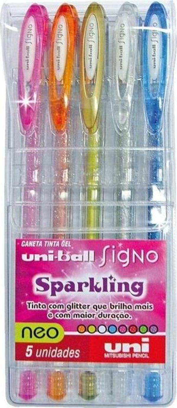 Uni-ball Signo Sparkling 1.0 Jel Kalem 5'li Set - Image 1