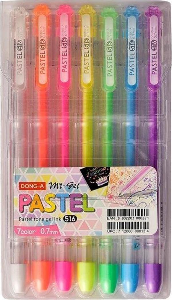 Dong-A My-Gel Pastel 0.7 mm İğne Uçlu Kalem 7 RENK SET - Image 1