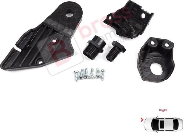 Mercedes C Class W204 S204 C204 2007-2014 CL203 A2048201214 İçin Sağ Ön Far Ayak Tamir Seti  - Image 1