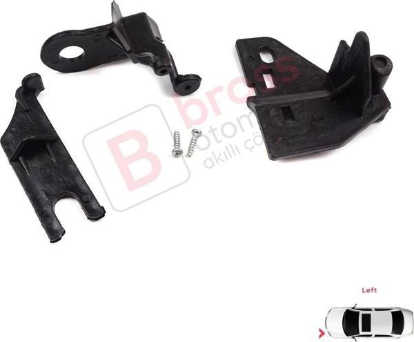 Renault Clio MK4 BH KH Estate HB Van 2012-2020 260603442R İçin Sol Ön Far Ayak Tamir Seti  - Image 1