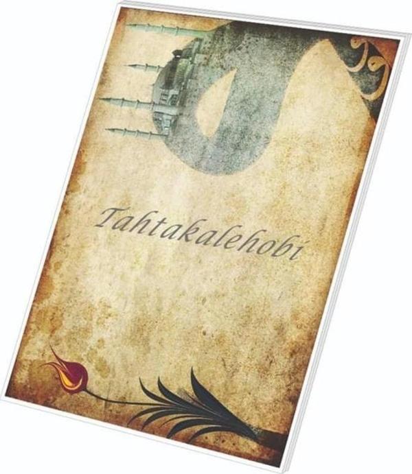 Art & Art Kaligrafi Kağıdı A4 250gr Mat Kuşe 10'lu Paket - Camili Vavlı Lale - Image 1