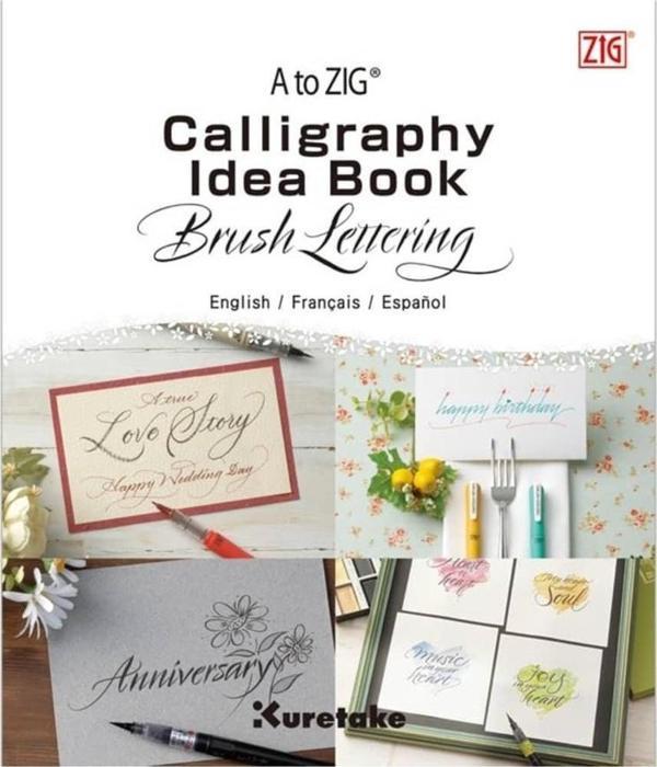 Zig A to Calligraphy Brush Lettering Fude Pens Kaligrafi Eğitim Kitapçığı - Image 1