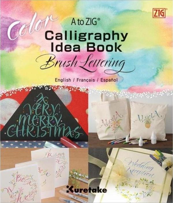 Zig Calligraphy Brush Lettering Color Fude Pens Kaligrafi Eğitim Kitapçığı - Image 1
