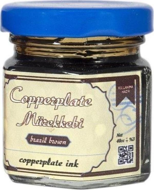 Koza Sanat Koza Copperplate Mürekkebi KAHVE (BRASIL BROWN) 40cc. - Image 1