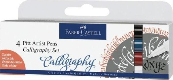 Faber-Castell Pitt Kaligrafi Kalem Seti 4'lü 167504 - Image 1