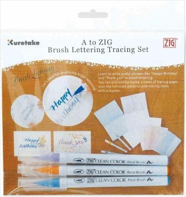 Zig Brush Lettering Tracing Set Güzel Yazı Alıştırma Seti - Image 1