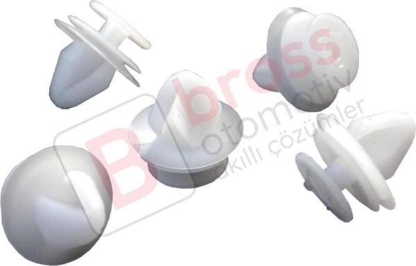 Renault Peugeot İçin 10 Adet Beyaz Renk Döşeme Klipsi 7703077469 - Image 1
