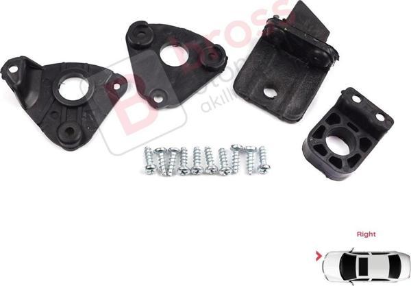 VW Caddy MK3 2K 2C Touran MK1 1T3 2010-2015 2K5998226 İçin Sağ Ön Far Ayak Tamir Seti  - Image 1