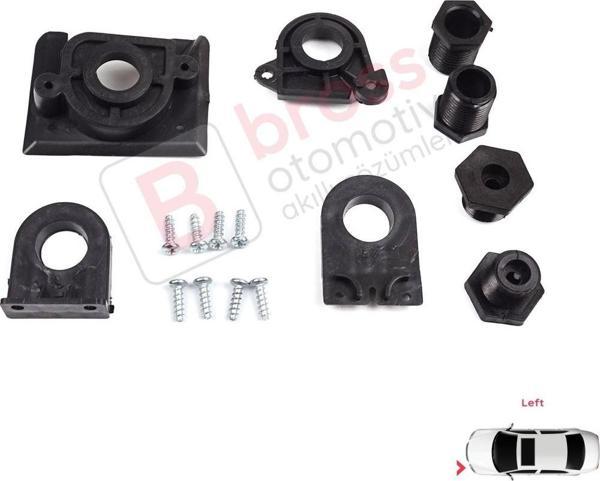 VW Jetta MK6 A6 5C6 2010-2018 5C7998225 İçin Sol Ön Far Ayak Tamir Seti  - Image 1