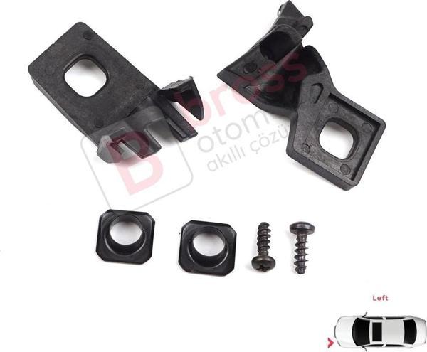 VW Polo MK3 MK4 6N 9N 1994-2008 6Q0998225 İçin Sol Ön Far Ayak Tamir Seti  - Image 1