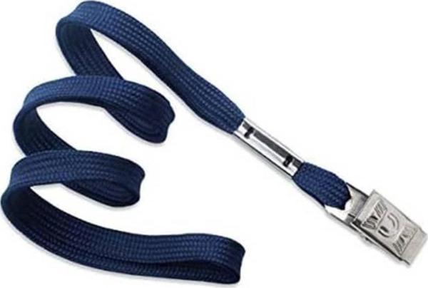 Kraf Kart Askı İpi Metal Klips LACİVERT 1 Adet - Image 1