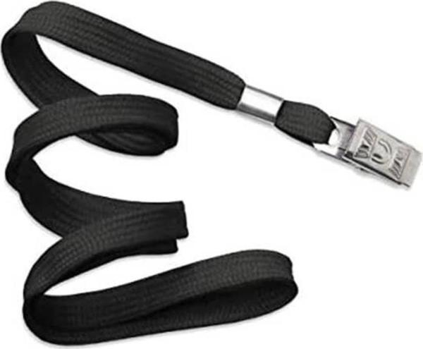 Kraf Kart Askı İpi Metal Klips SİYAH 1 Adet - Image 1