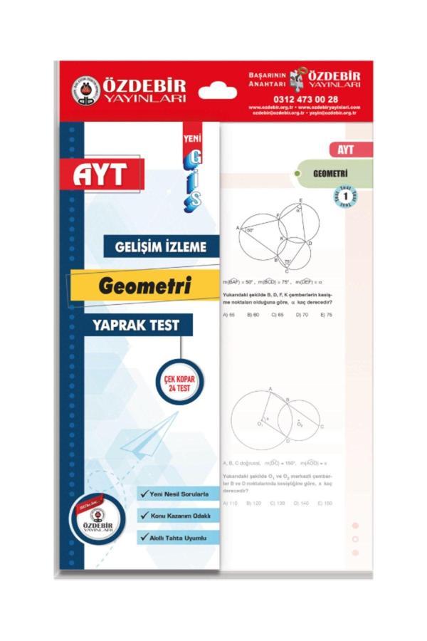 Özdebir Yayınları Ayt Geometri Gelişim İzleme Yaprak Test  - Özdebir Yayınları - Image 1